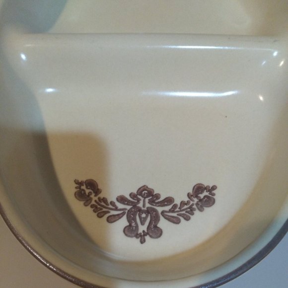 Vintage Pfaltzgraff Village Stoneware Dinnerware Divided Serving Dish 13” - Picture 6 of 10